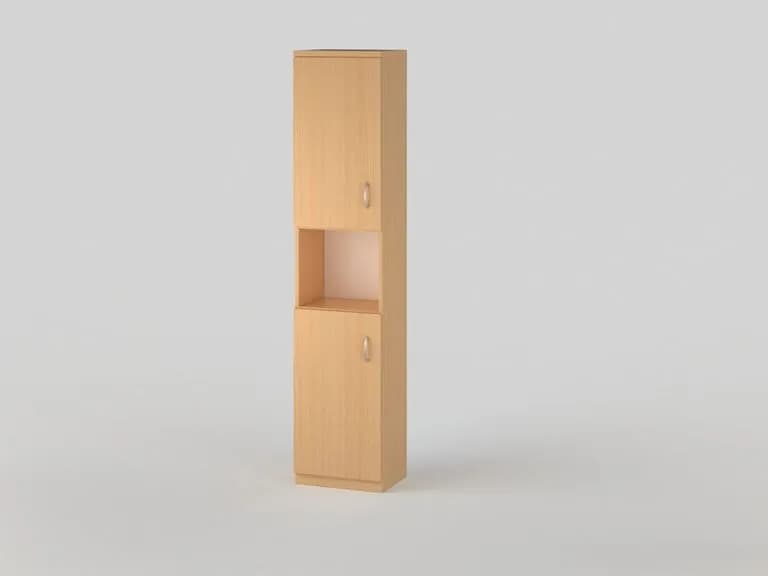 Шафа-пенал з відкритою полицею 1850x400x320 бук